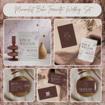 Minimalist Boho Terracotta Wedding