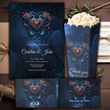 Artfully designed gothic heart 