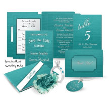 Gorgeous Teal Blue Wedding Suite