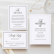 Classic Luxe   Old Money Letterpress Wedding
