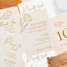 Floral Botanical Boho Minimal Wedding