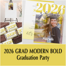 2026 GRAD MODERN BOLD Graduation Party