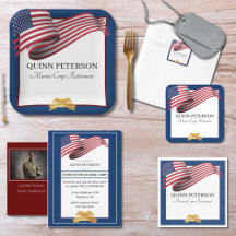 Blue United States Military Retirement