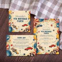 Retro Race Car Birthday Party