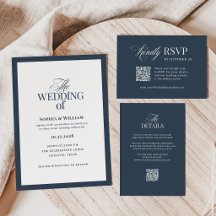 Classic Luxe Navy Blue   Elegant Wedding