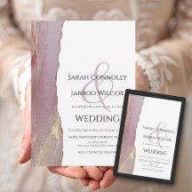 Elegant Dusty Pink Mauve Wedding Suite