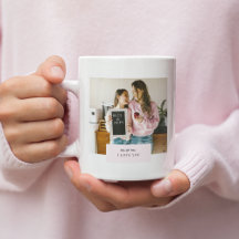 Mom, I Love You   Personalized Pastel Pink Photo 