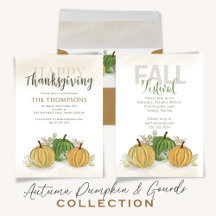 Autumn Pumpkins and Gourds