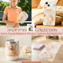 Boho Floral Pattern Fitness Sports Accessories