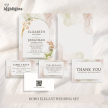 Boho Elegant Wedding Set