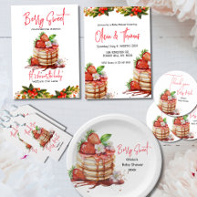 Strawberry Pancake Berry Sweet Baby Shower