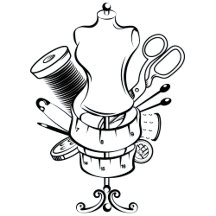 Business cards for cutting and sewing