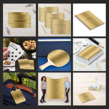 Shiny Metallic Gold Texture Home Office Collection