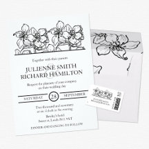 Vintage Blossoms   Black and White Wedding Suite 