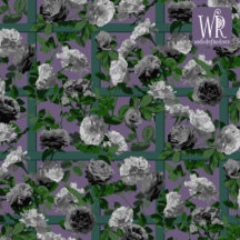 Violet Elegant Floral Roses  