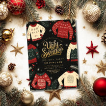 Ugly Christmas Sweater Invitations