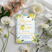 Amalfi Lemon Mediterranean 1st Birthday Collection