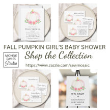 Baby Girl's Pumpkin Baby Shower Collection