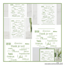 Elegant "Thank You" Polyglot Typography Art