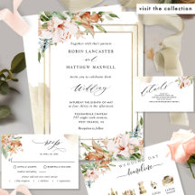 Earthy Blooms in Buttery Beige and Terracotta