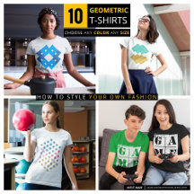 Puzzle Game Theme Geometric Shape Tops & T-Shirts