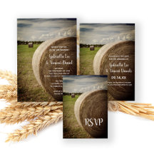 Rustic Hay Bales Farm Wedding 