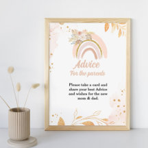 Boho rainbow Pampas grass desert baby shower 