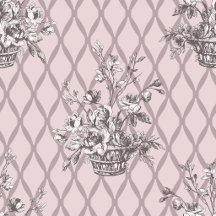 Vintage Floral Toile Wrapping Paper Collection