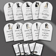 Delicate Black & White Calligraphy Classy Wedding