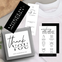 Minimalist Clothing Boutique Black & White Modern