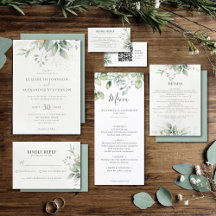 Airy Eucalyptus and Gold Elegant Wedding