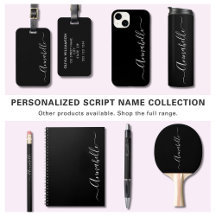 Black and white elegant simple signature script