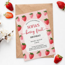 Strawberry Berry First Birthday