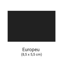 Cartão de visitas tamanho Europeu personalizável