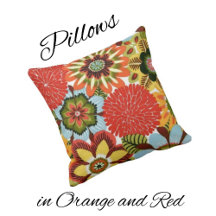 Pillows in Red and Orange