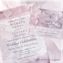 Blush Pink Purple Hydrangea Wedding