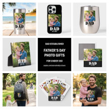 Dad Established Father's Day Photo Gifts Under $50