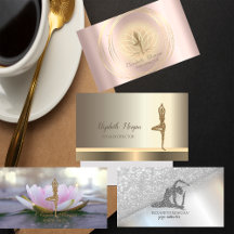 Elegant Gold Glitter Yoga Girl