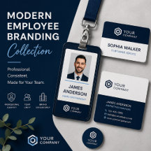 Modern Professional Employee ID Badge