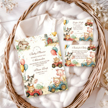 Barnyard Farm Animals Baby Shower