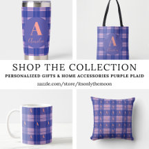 Plaid Purple Home Accessories Birthday and more