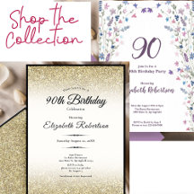 90th Birthday Invitations For a Personalized Party