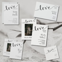 Wedding, Christian, Love Never Fails, Elegant