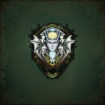 Dark fantasy creature with wings