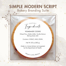 Simple Modern Script Bakery Branding Suite