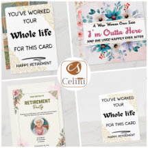 Humor Retiring Card Gift for Him Her