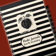 Journals with a Rustic Woodcut Cover