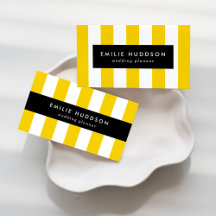Yellow Stripes Business Cards Collection