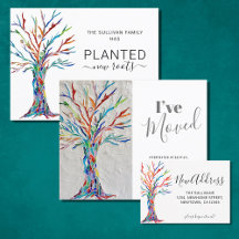 Mosaic Tree Moving Announcement Collection.