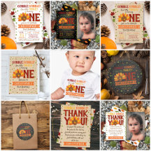 Little Turkey Fall Thanksgiving 1st Birthday